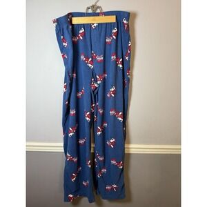 Croft & Barrow Sleepwear Lounge Pants Mens XL Fleece Chillin' Santa Beer